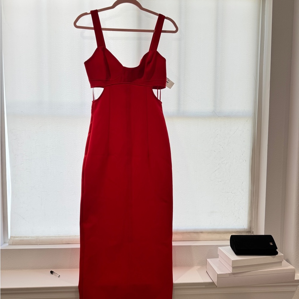 Zara Red Backless Dress